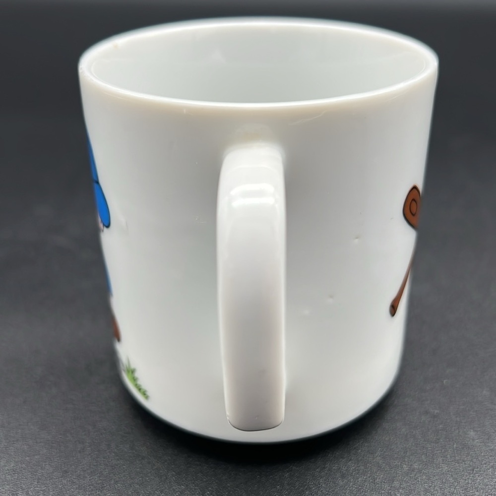 Vintage Mug with Blue Cartoon Baseball Player Mug - Picture 2 of 10